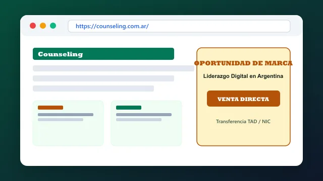Modelo de aplicación comercial y proyectos digitales para counseling.com.ar
